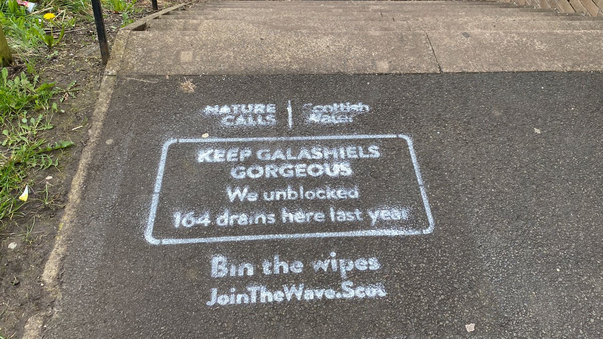 Popping by Asda in Galashiels today? Come say hi 👋 We cleared 164 sewer blockages in Galashiels last year 😲 Binning wet wipes instead of flushing them helps to prevent blocked drains & protects our beautiful Scottish environment 🌊 More: Jointhewave.scot #NatureCalls