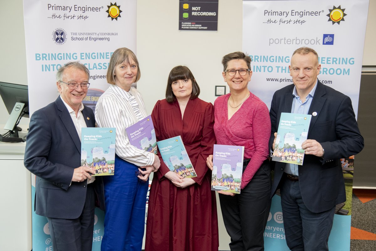 Thank you to our panellists who joined us in Edinburgh as we hosted the Scotland Launch of 'Keeping Kids on Track: Evaluating 5 Years of the Primary Engineer Rail Programme'. Read the full story here>> primaryengineer.com/primary-engine… #EngineersInTheMaking