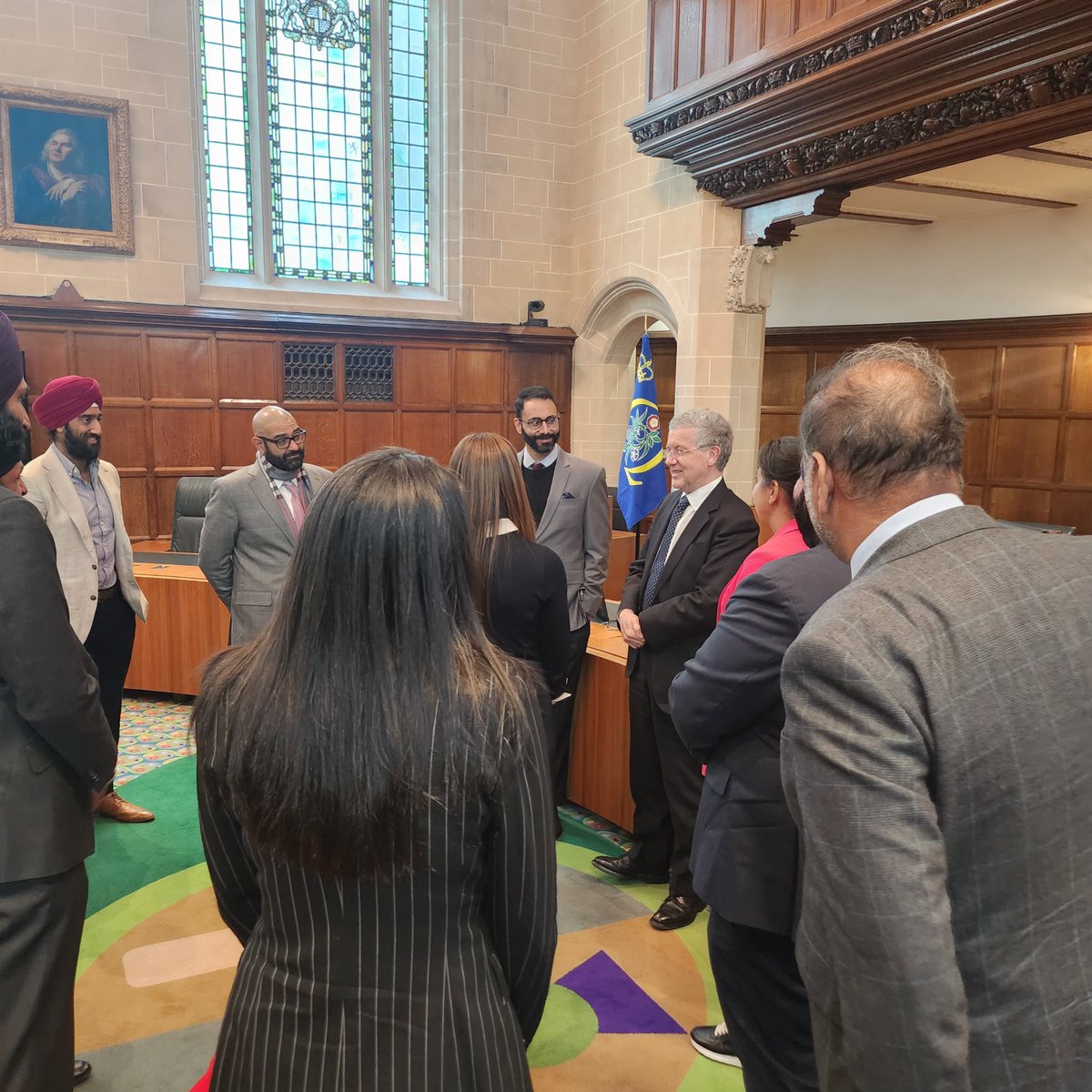 Yesterday Lord Hodge was delighted to meet the US Bar and Bench delegation led by The Hon. Judge Manpreet Singh as part of the @sikhsinlaw exchange programme. Their visit was a valuable opportunity to discuss the UK and US' judicial systems and Supreme Courts.