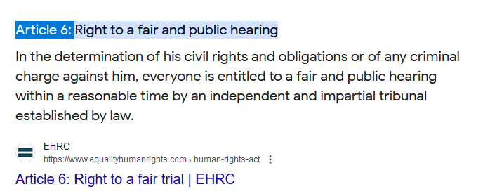 'I don't have the article in front of me.' 
#PostOfficeInquiry #Article6