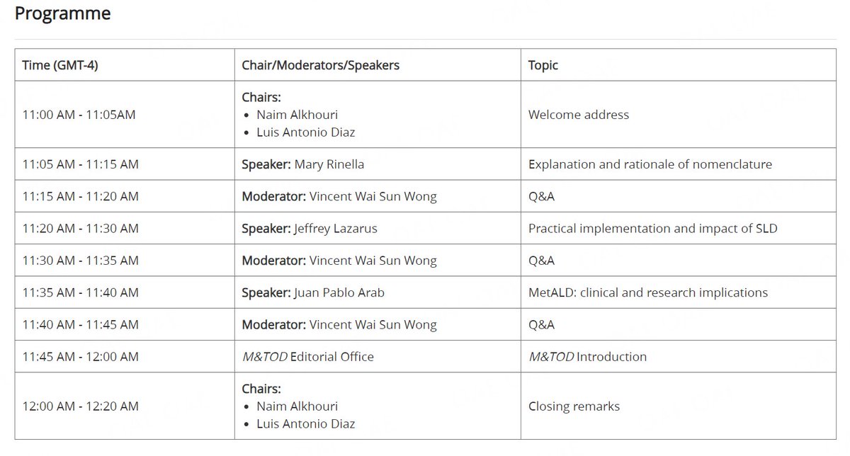 Welcome to the webinar 'Steatotic #Liver Disease: Beyond Nomenclature to Understanding' on April 22, 2024 👨‍⚕️Zoom Link:  us06web.zoom.us/j/83314028558?…… 📚ID:  833 1402 8558 🔬Password:   313439 🌟Registration link: oaepublish.com/webreviewer/mt… #MedTwitter #LiverTwitter #GI