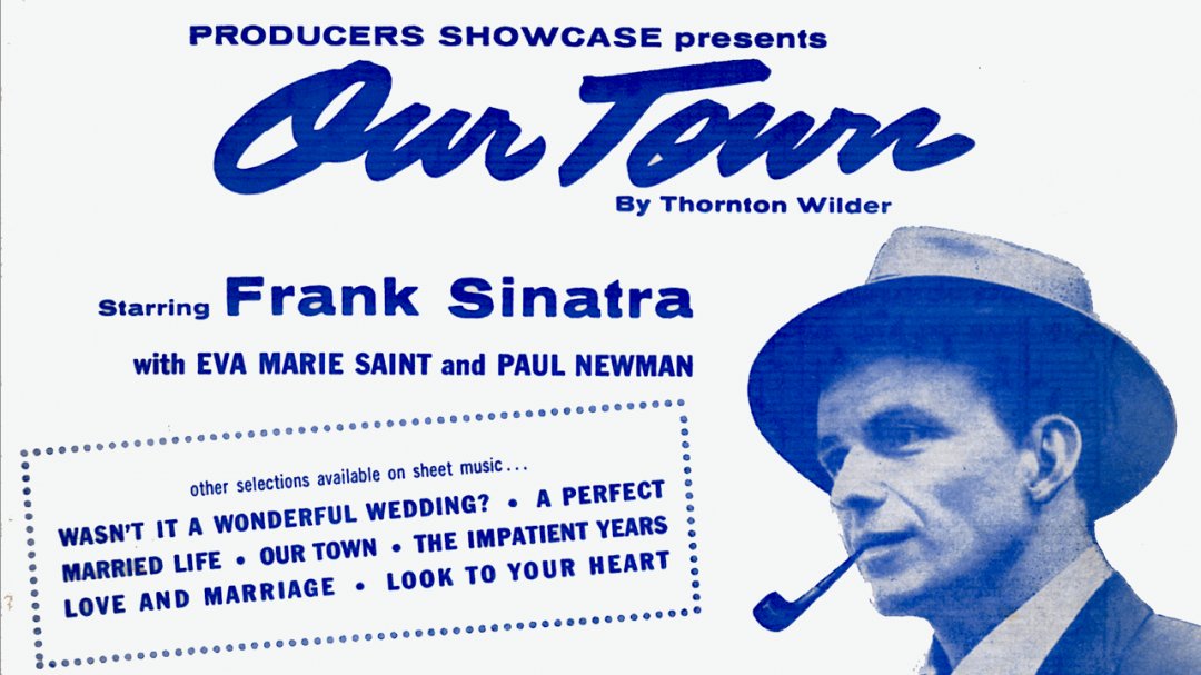 This week, The Bootleg Files takes a visit to the 1955 TV musical version of 'Our Town' starring Frank Sinatra, Paul Newman and Eva Marie Saint. Now on @cinemacrazed. cinema-crazed.com/blog/2024/04/1… #franksinatra #musicals #ourtown