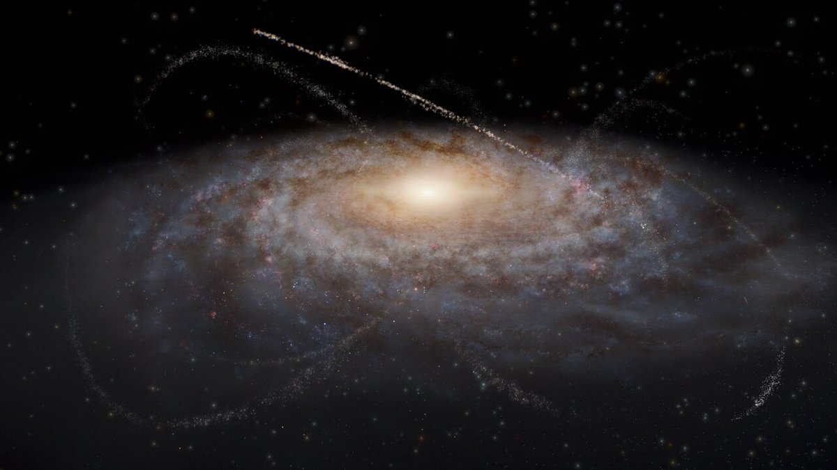 NSF's tweet photo. Over the next 10 years, the NSF @VRubinObs will illuminate these glittering threads of stars — called stellar streams — which researchers believe could hold the key to understanding dark matter.💫https://t.co/5VUy6Maf2G

📷: RubinObs/@NOIRLab /NSF/@AURADC /J. daSilva, M. Zamani https://t.co/BiQxfrZ6lp