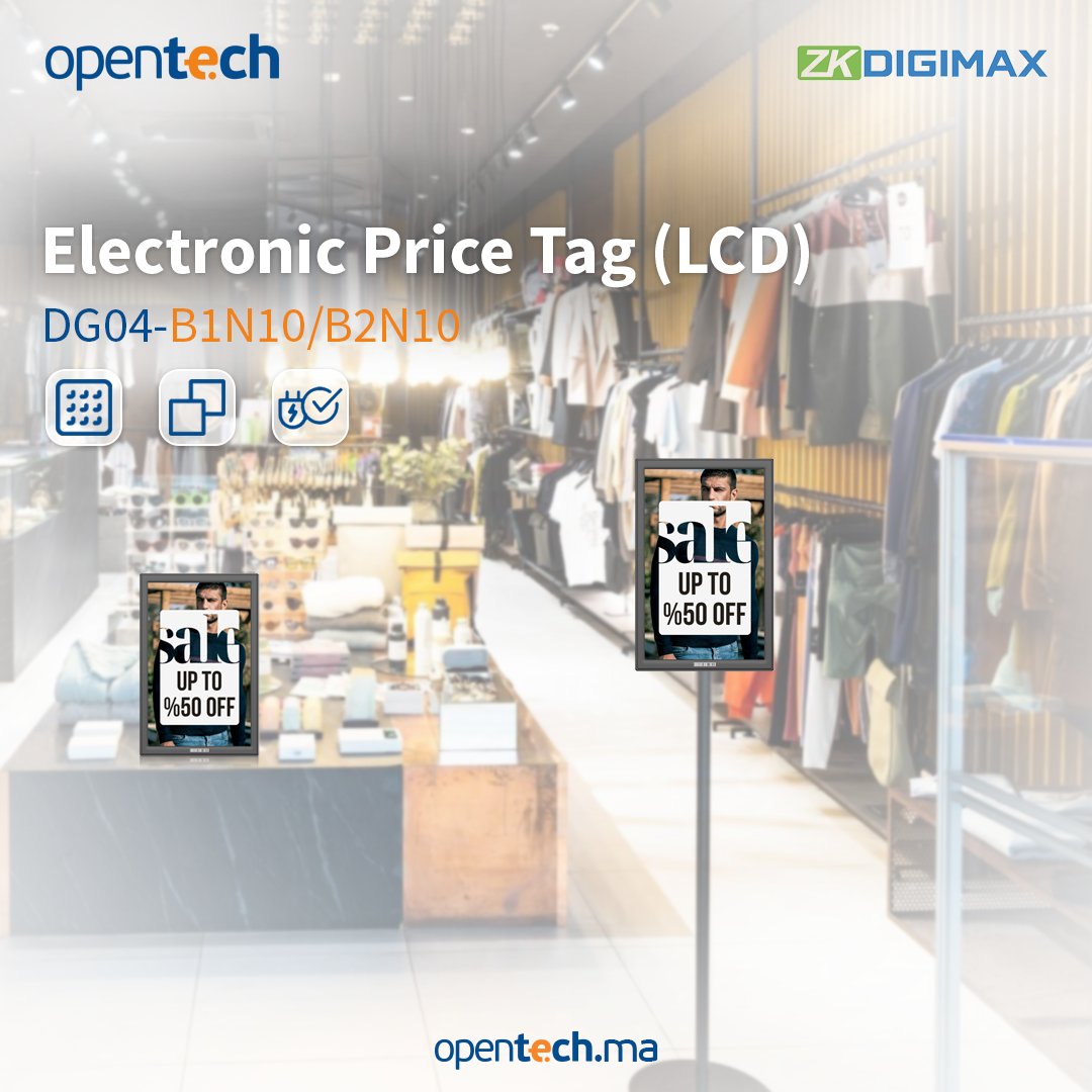🌟 Transform Your Retail Space with Our Electronic Price Tag (LCD)! 

#RetailTech #Innovation #ElectronicPriceTag #ZKDIGIMAX #OPENTECH