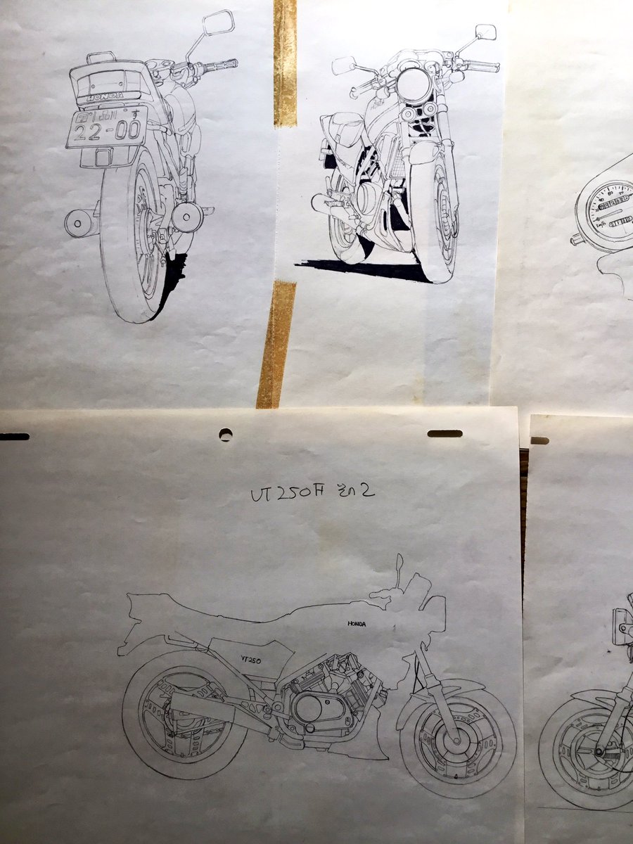 「ボビーに首ったけ」木田さんバイクのコスチューム、何と出てきました。やはり大橋ではなくどなたかの描いた物になります。バイクの設定も同じ方かな?凄い!容赦ないセロテープは剥がれまくりでほぼパズル…