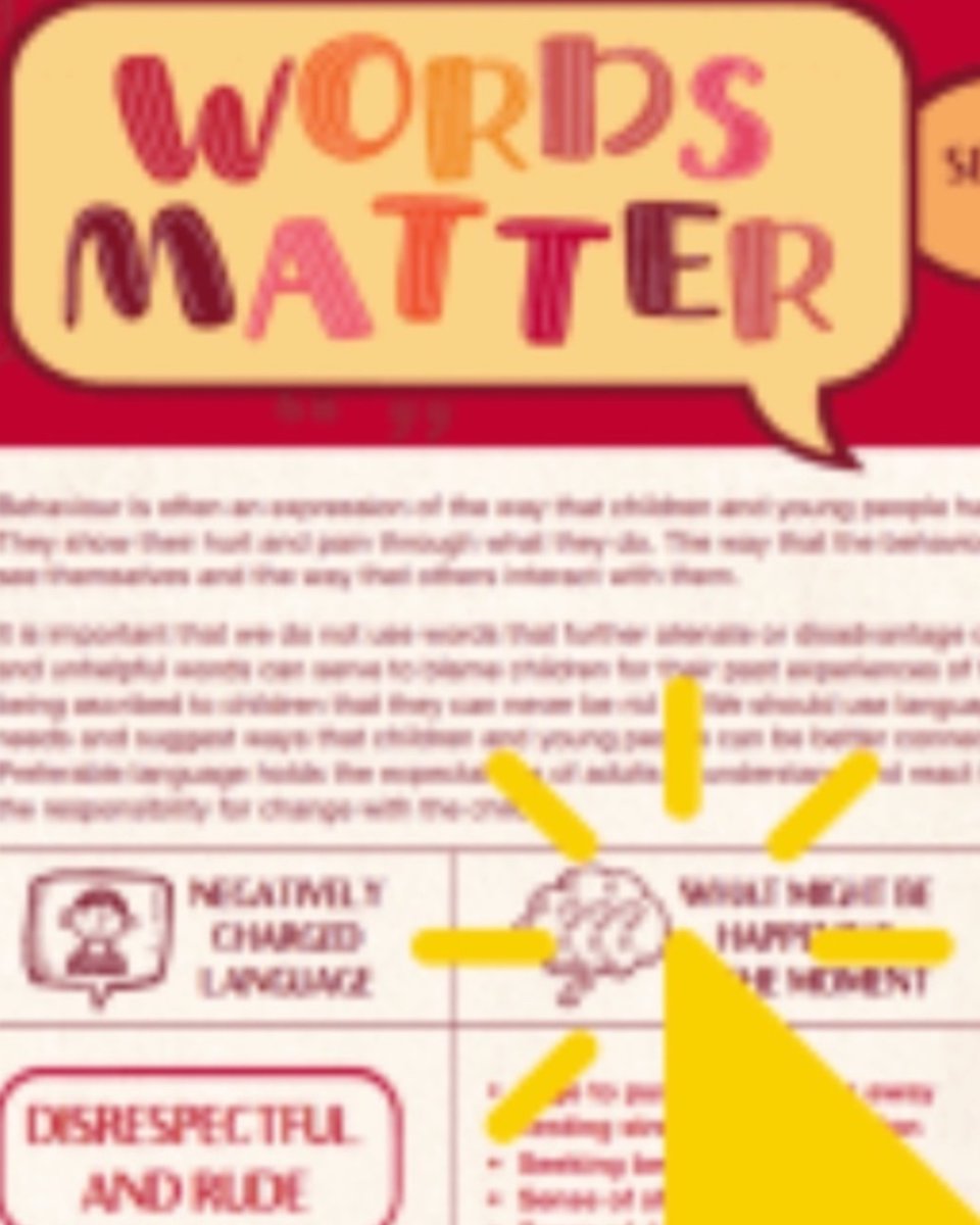 'Our words are powerful, they advocate or undermine. How we portray CYP in our documentation can characterise them in a negative way ignoring their trauma experience ' & it can influence the way others view them, resulting in further shame for the child. ow.ly/VRPm50RjJFc