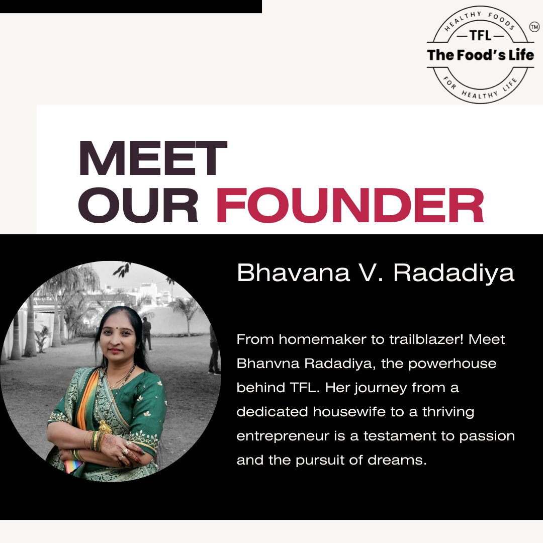 Meet Our Founder
Bhavana V. Radadiya
.
#Founder #Owner #WomenOwned #Foodie #FemaleFounder #2024Goals #WomenInBusiness #FoodBusiness #OwnerLife #SupportFemaleFounders #WomenEmpowerment #FoodIndustry #2024Vision #LadyBoss #Foodpreneur #BusinessOwner #WomenLeaders