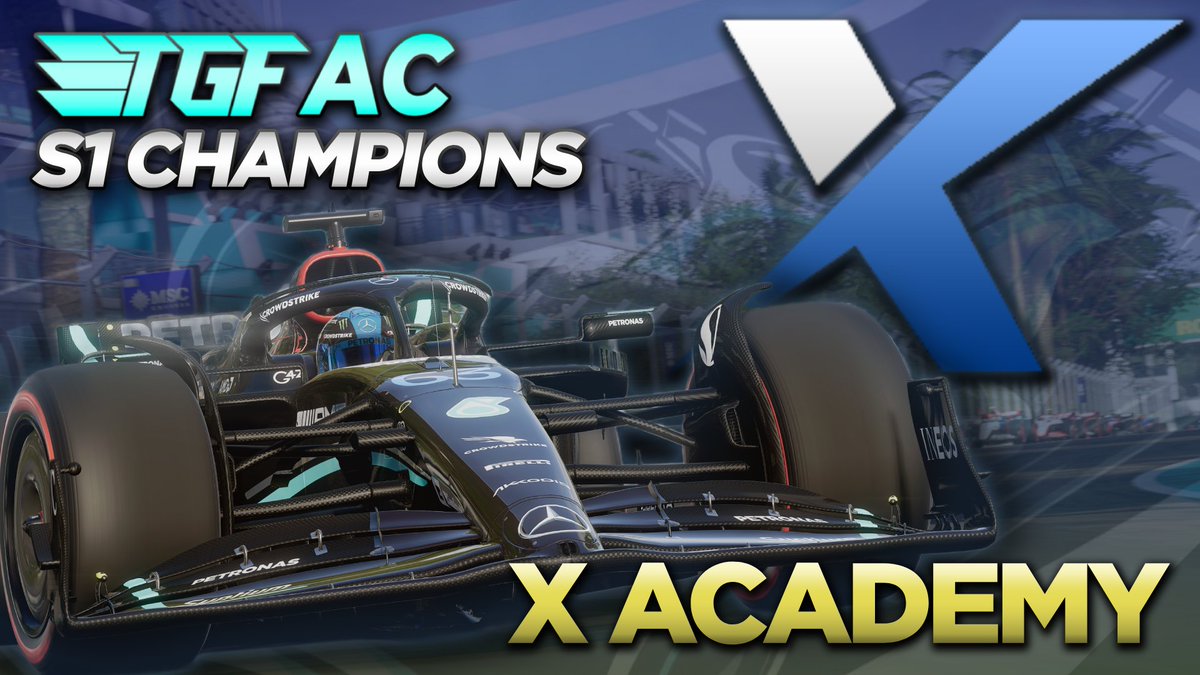 The season is one round away from wrapping up, but we already do have a winner! Congratulations to the @X_Esports__ Academy for the championship win! 🏆🔥

The battle for P2, however, still lives on with <a href="/TGF_F1/">Team G-Force</a>, <a href="/leagueracingnl/">League Racing Nederland</a> and <a href="/Team_IRT/">International Racing Team</a> still within a chance of taking it 👀