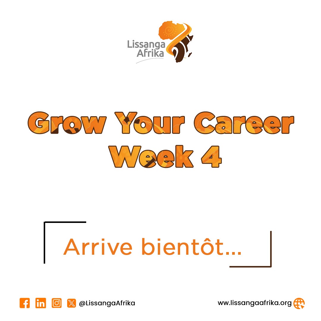 4e édition du Grow Your Career Week bientôt.
📍 Quels sont les sujets qui bouleversent le monde professionnel  et quels sont les mentors que vous désirez pour cette édition ?
Participez et ensemble préparons une formation adaptée aux nouvelles exigences du marché !
#Afrique