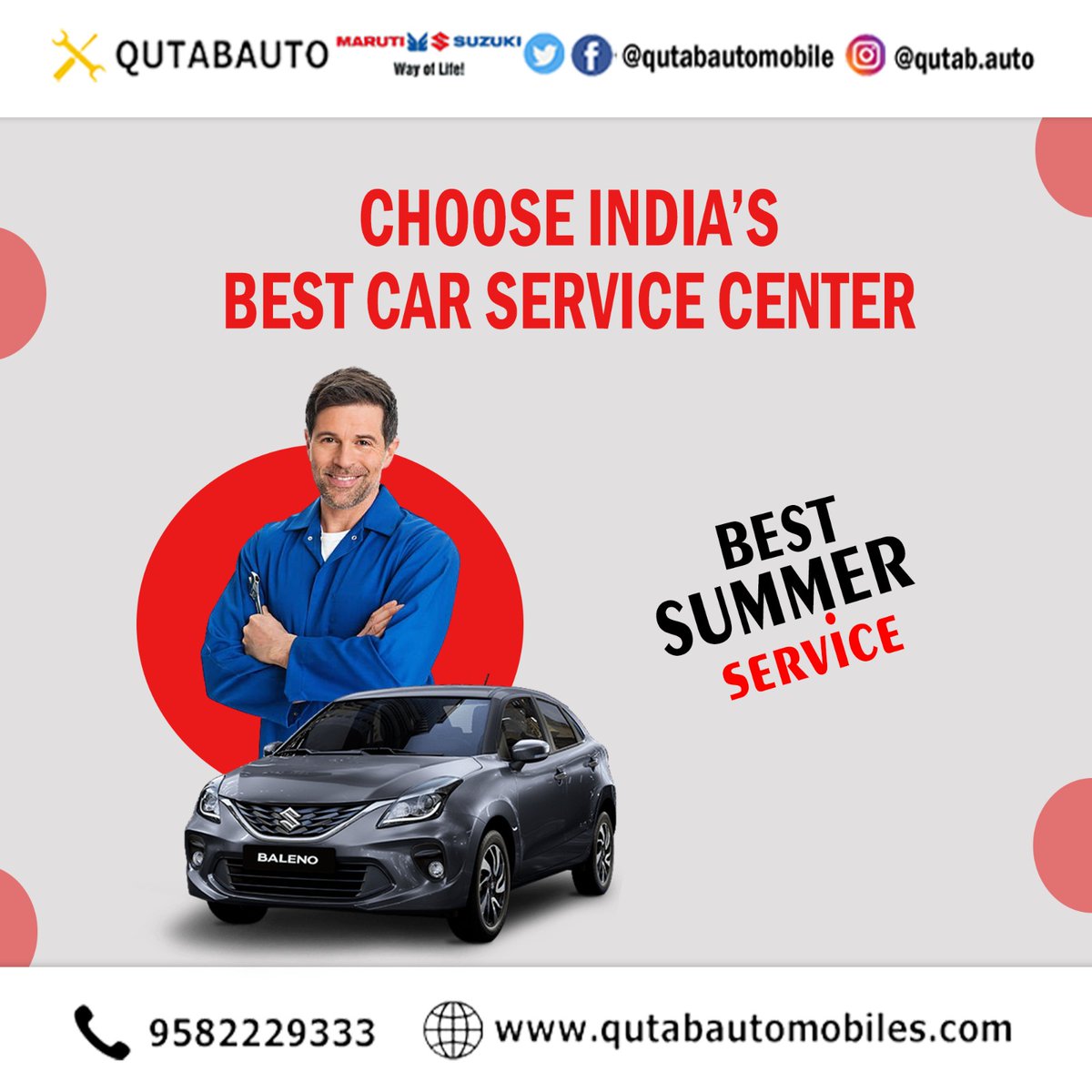 Where excellence meets your engine. Trust the best car service centre for top-notch care and performance. 
.
For more details contact us: 9582229333
Or visit our website: qutabautomobiles.com
.
.
#carservices #carservice #cars #carcare #automotive #carrepair #carmaintenance