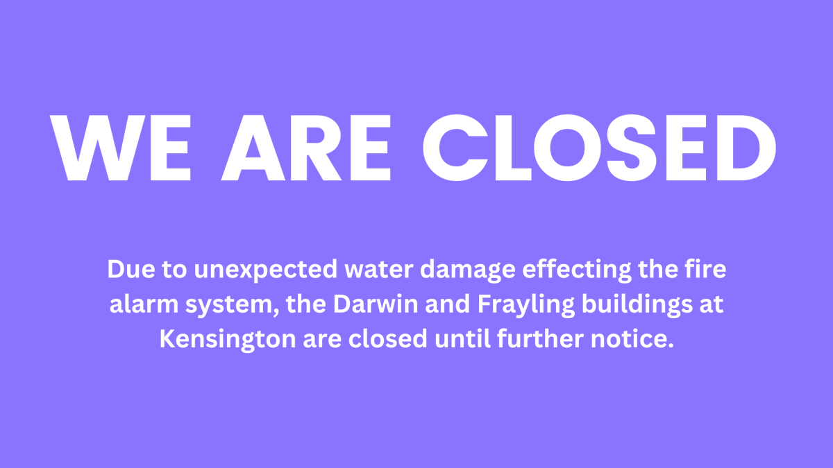 📢Due to unexpected water damage effecting the fire alarms we are closed today. Further updates expected later in the day📢