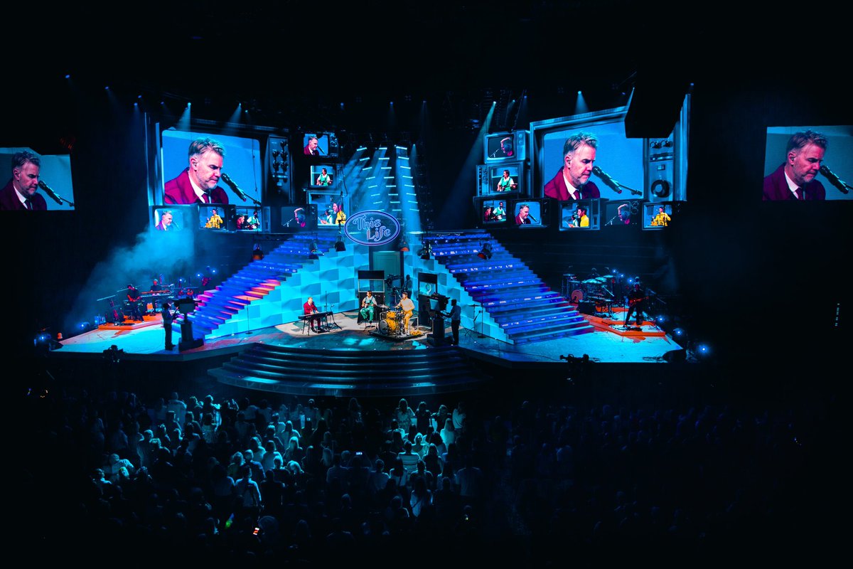 takethat's tweet photo. What's your favourite song from the set so far? 🎶
#ThisLifeOnTour https://t.co/4FO6SvdJnx