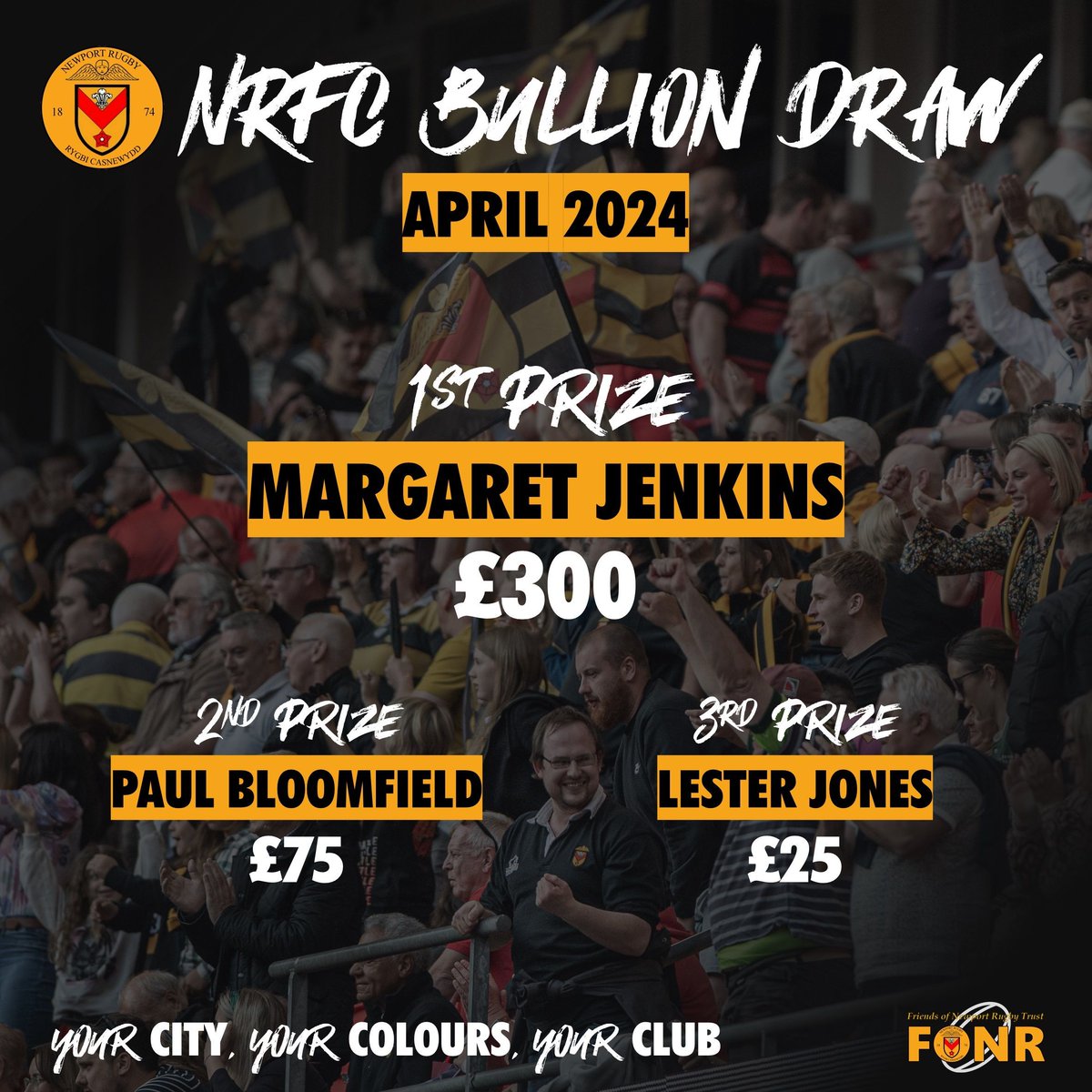 💰 BULLION DRAW | Llongyfarchiadau to all our April winners! Your cheque will be in the post soon 😏

Join in on the action today 🔗 buff.ly/38KIn4v 

#COTP #YmlaenCasnewydd