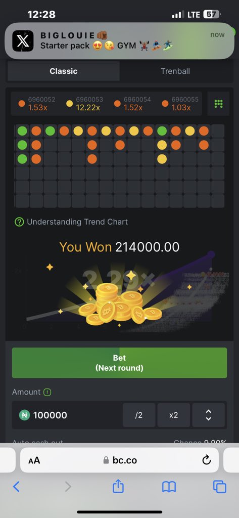 X2.00 auto cashout banker trending On Bc crash virtual casino.... it's a signal guys. Go play and get your daily bread 💵💸 you can also create an account here: partnerbcgame.com/dbe268295 to enjoy amazing Daily Cashout ⚖️⚖️