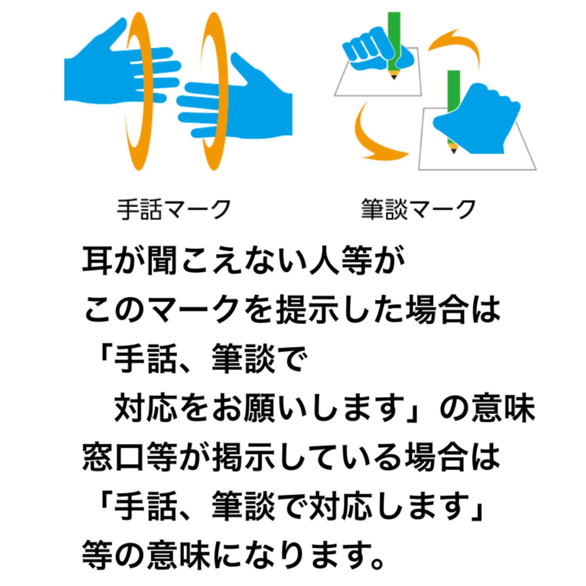 フォロワーのみなさん おはようございます😸 #知る事がバリアフリーの第一歩 #ヘルプマーク など 様々なピクトグラムの 認知度が上がって 優しさの輪が広がりますように 今日4/20は #青年海外協力隊の日　 #手話筆談マーク