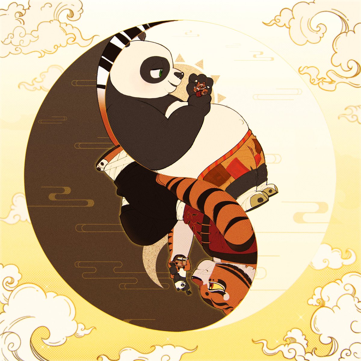 Yin and Yang ☯️ #KungFuPanda #tipo #tigress #po
