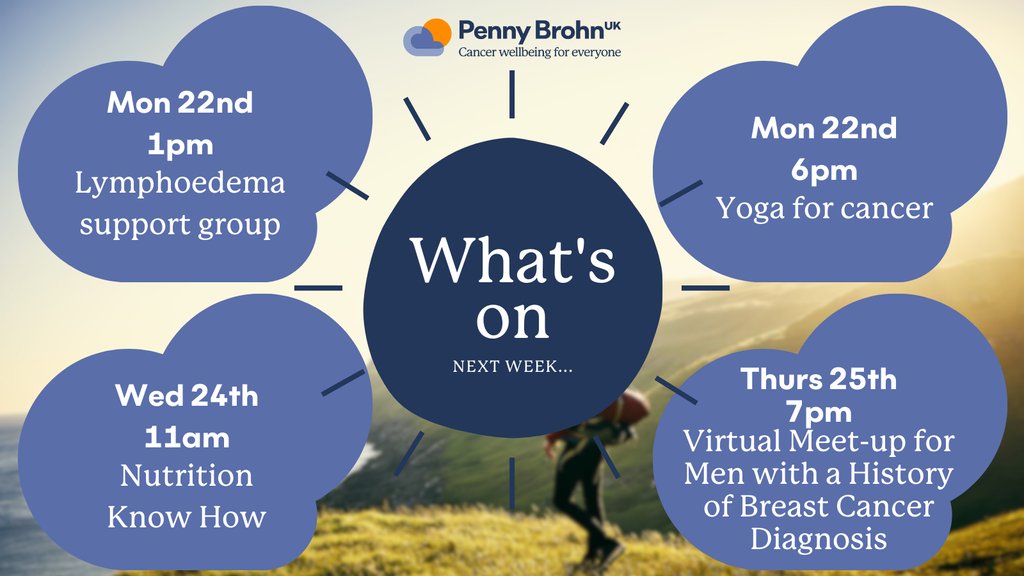Online session highlights for next week.

To book these sessions or see what else we have coming up, head to our website 👉 l8r.it/CW06

We look forward to seeing you there!🌿

#CancerSessions #CancerSupport #CancerWellbeing #CopingWithCancer #CancerAwareness #Cancer