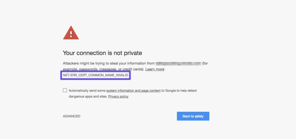 WeSSLInsights's tweet image. 🔒 Tired of seeing the NET::ERR_CERT_COMMON_NAME_INVALID error in Chrome? 

😩 Our step-by-step guide will help you understand the cause and fix this SSL issue quickly. 🚀

buff.ly/3xKfMII

#SSLError #ChromeTroubleshooting #InternetSecurity #TechnologyTips #BrowserIssues