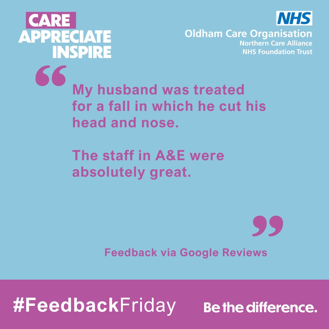 💬 'Absolutely great' is exactly what we want to hear! Well done to our A&E colleagues for delivering compassionate care, making this a positive #PatientExperience. #FeedbackFriday