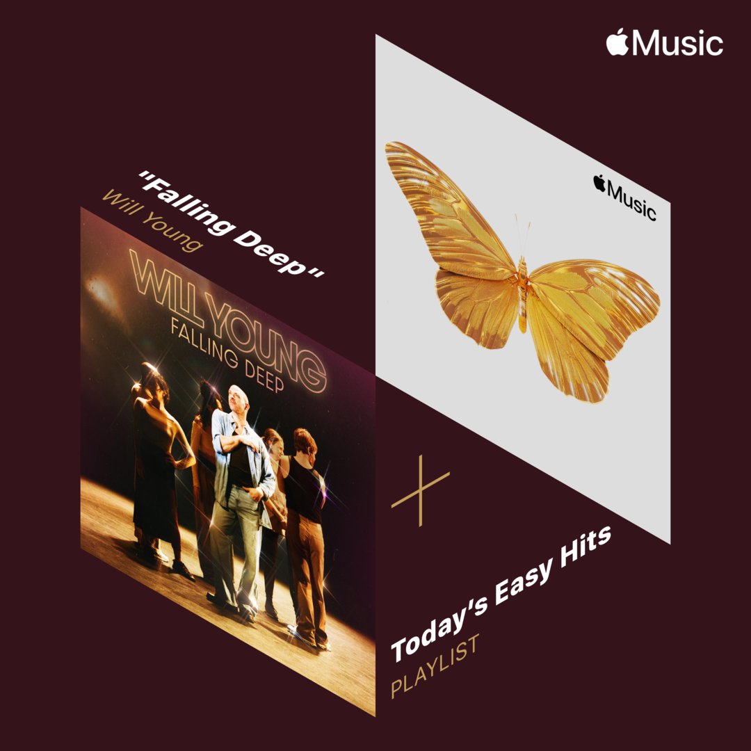 Thank you @AppleMusic. Listen here: WillYoung.lnk.to/TodaysEasyHits…
