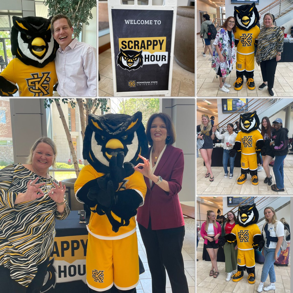 We had so much fun during Scrappy Hour! We treated students to ice cream floats &  just took a bit of time to build community. And, so glad President Kat Schwaig joined us too.  
#Community #thisisWellstarCollege #ScrappyHour #HootyHoo #studentsuccess @wellstarcollege #KSU