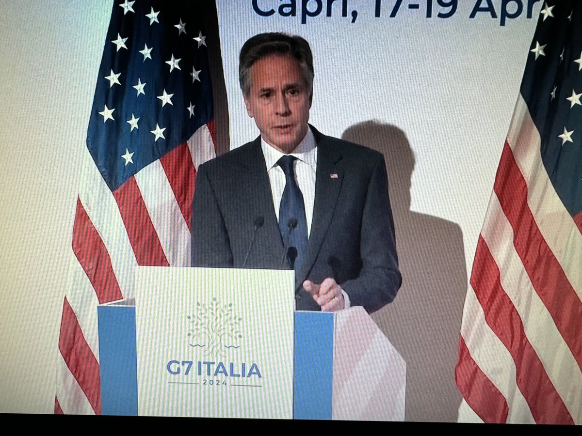 BREAKING: Blinken in Capri is asked about the reported Israel attack on Iran. He does not confirm but says: “I’m not going to speak to that except to say that the United States has not been involved in any offensive operations.”