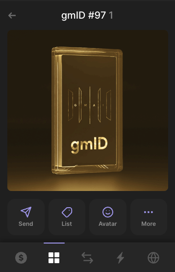 samvel187's tweet photo. @dexter_cap @gm_dot_ai got the coolest nft ever been on my wallet https://t.co/SB6LdwLPuC