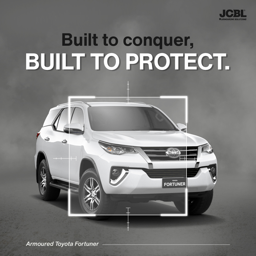 The Toyota Fortuner is known for its ruggedness and off-road capability. The armoured version of the Fortuner adds a layer of protection for the occupants, making it ideal for security personnel or those who live in areas with high security risks.

#ArmouredToyotaFortuner #JCBL