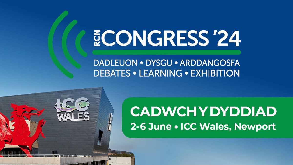 Did you know you can book a day ticket at #RCNCongress ? Don't worry if you can't attend the full week; plan ahead what debates and networking events you want to see and have an inspiring day out as the biggest nursing event of the year comes to Wales! bit.ly/3LxhNdm