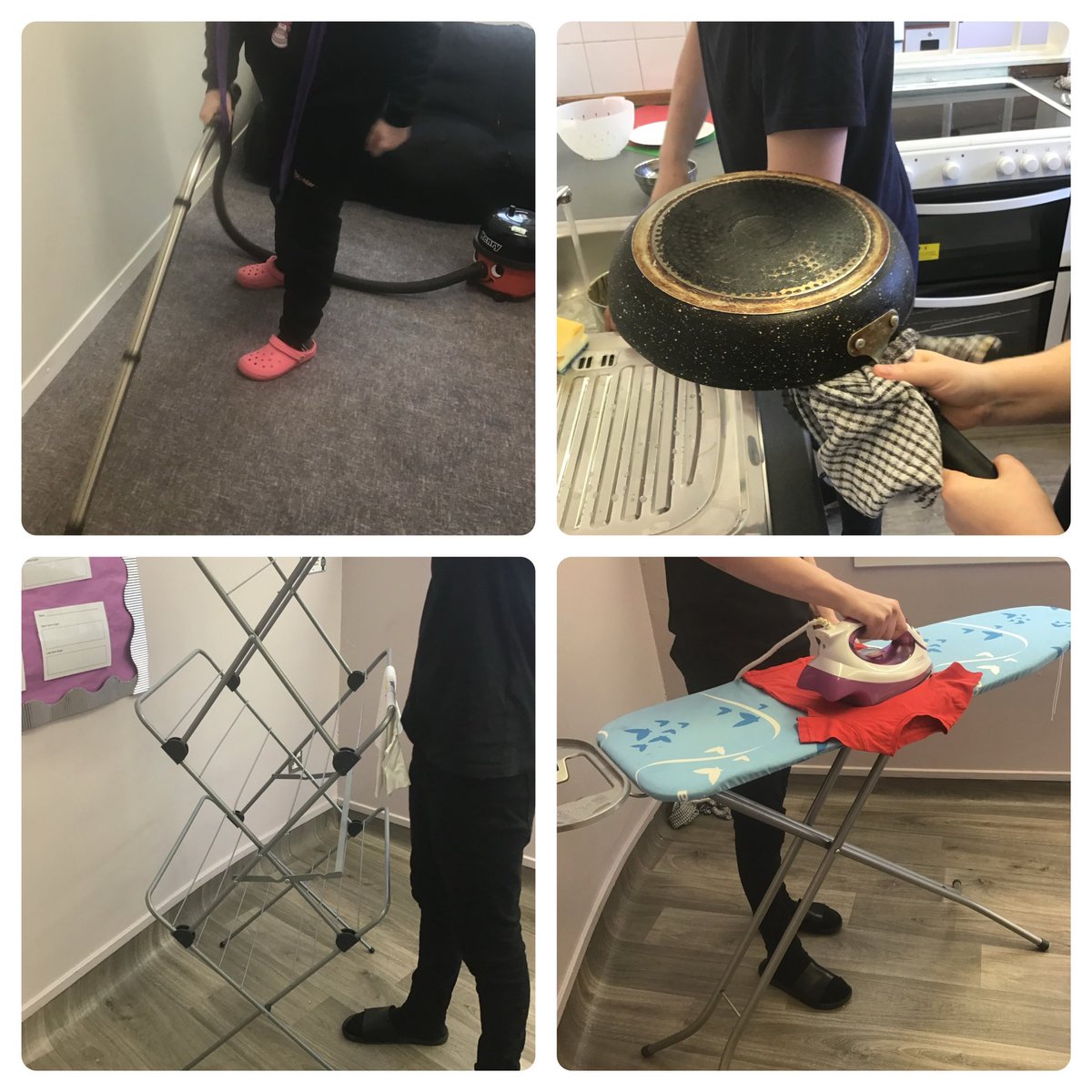 Our young people have been demonstrating some excellent independent living skills this week 🧽  #independentlivingskills #skillsforlife