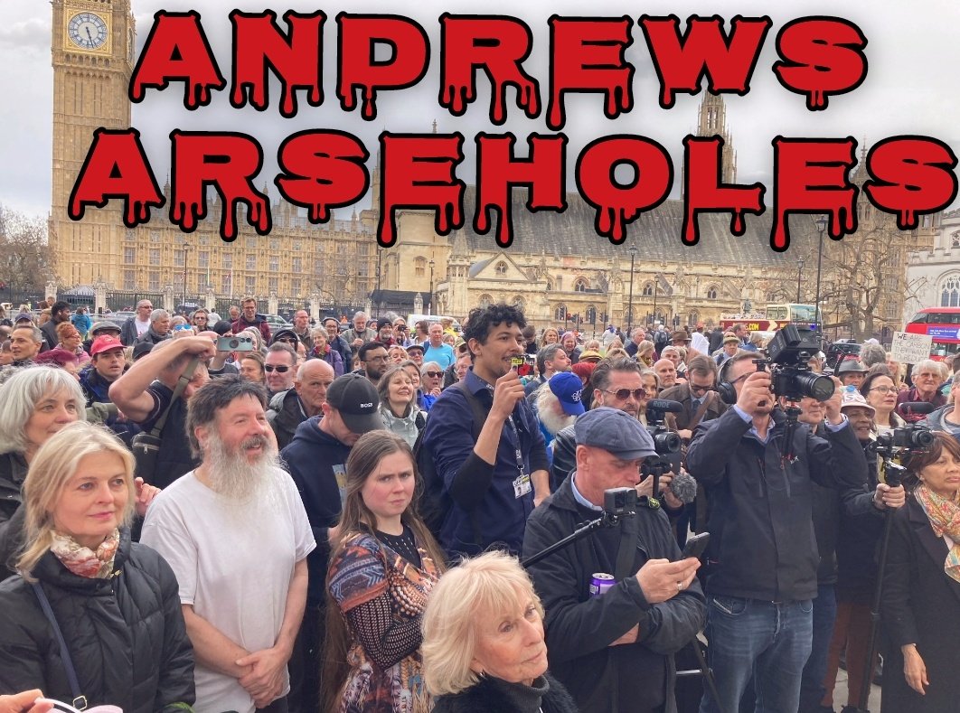 So this was the pitiful gathering of <a href="/ABridgen/">Andrew Bridgen</a>'s "army" which he claims is "rising" despite being about 50 people less than his last attempt at lying in parliment went.

Notice how the people in the background are not even part of this and are simply talking by, this is a classic