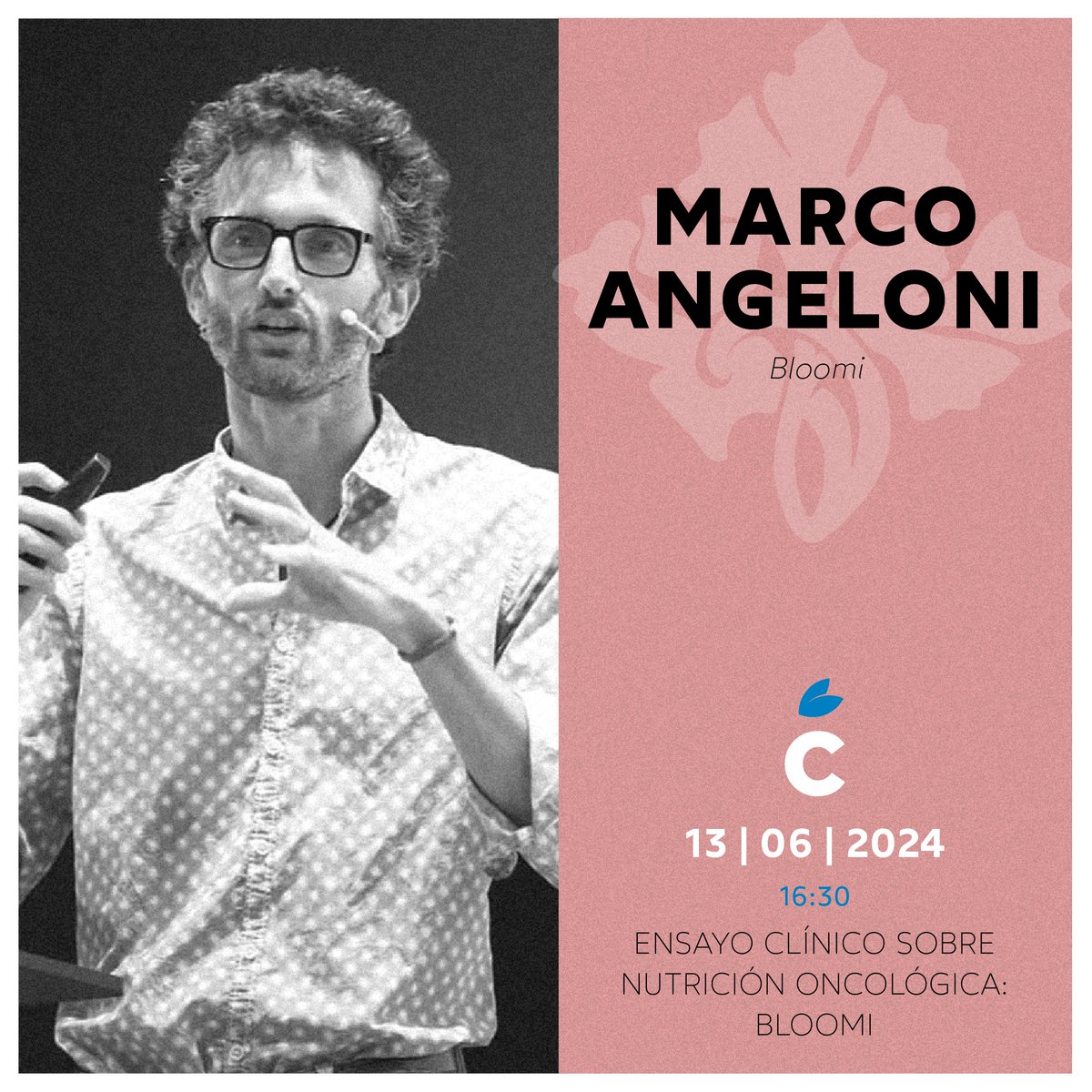 TRRFoundation's tweet image. ⚪ Marco Angeloni (#Bloomi)
Marco nos hablará de Bloomi, un servicio personalizado de planes de alimentación oncológica, consejos e información con el que se pretende monitorear síntomas y brindar consejos nutricionales, con un enfoque personalizado de medicina integrativa.