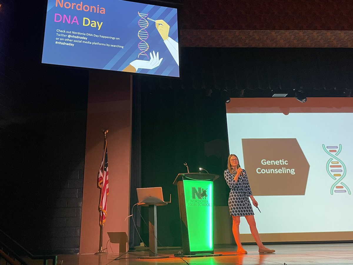 NHSDNADay's tweet photo. Kicking off our 16th annual DNA Day with our 2013 Alum and Genetic Counselor Emily Danko. Fantastic!! #dnaday https://t.co/XQ8qhy0aND