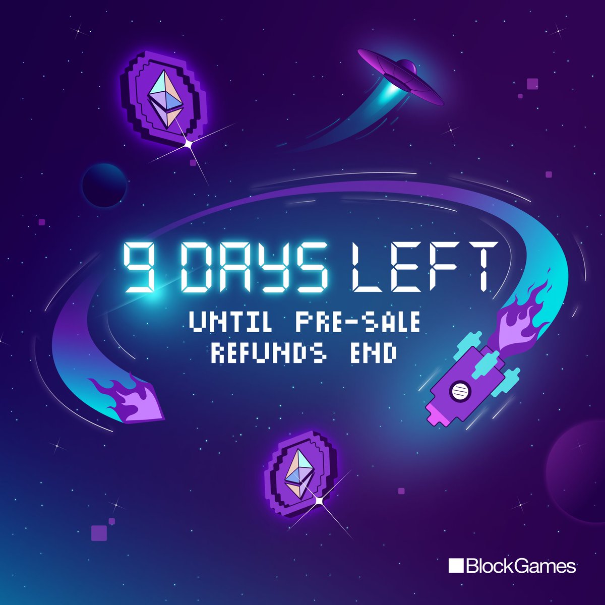 🟪 Pre-sale Refund Reminder!

9 days left until Pre-sale refunds end.

Make sure you claim your refund before the deadline.
📅 April 28

presale.blockgames.com
