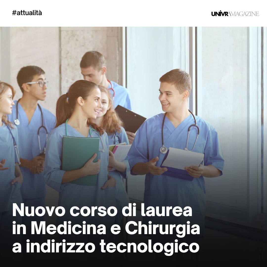Nasce a #Verona, grazie alla collaborazione tra l’#Univr e l’IRCCS Ospedale Sacro Cuore di Negrar, il nuovo corso di laurea in #Medicina e Chirurgia a indirizzo tecnologico > u.garr.it/otWBf