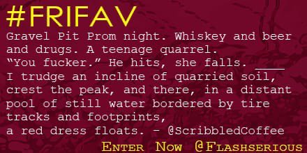 FlashSerious's tweet photo. Happy Friday folks! 
This week’s #FriFav is a hauntingly powerful piece from @ScribbledCoffee ❤️
With only one week left to submit, we want to show you how #SFFiction welcomes all genres and all forms of writing! 😁
Get your entries in, #WritingCommmunity ✨

#WritersLift https://t.co/2X0x7cNh6o