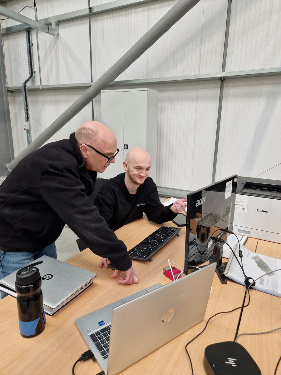 Happy Friday! In the warehouse today, checking in on the ladies, who are a massive asset to our production team.   Lee and James are busy checking today’s shipment to Poland. We also have Matthew doing our daily recycling, as well as Andy helping Paul with new work…