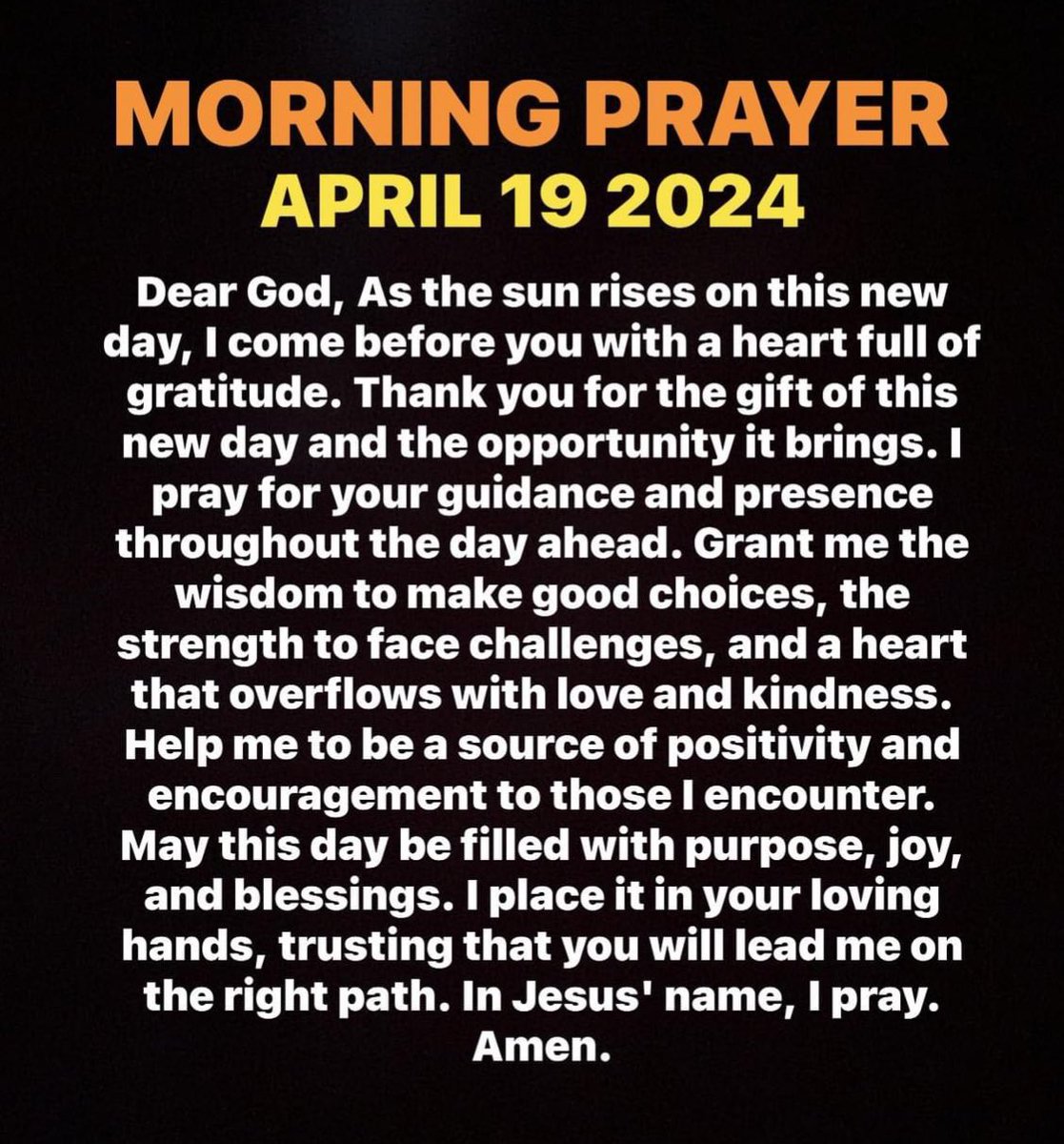 Good morning ☀️ Shall we pray? In Jesus name…Amen 🙏 Hope you have safe and blessed day ✝️🇺🇸