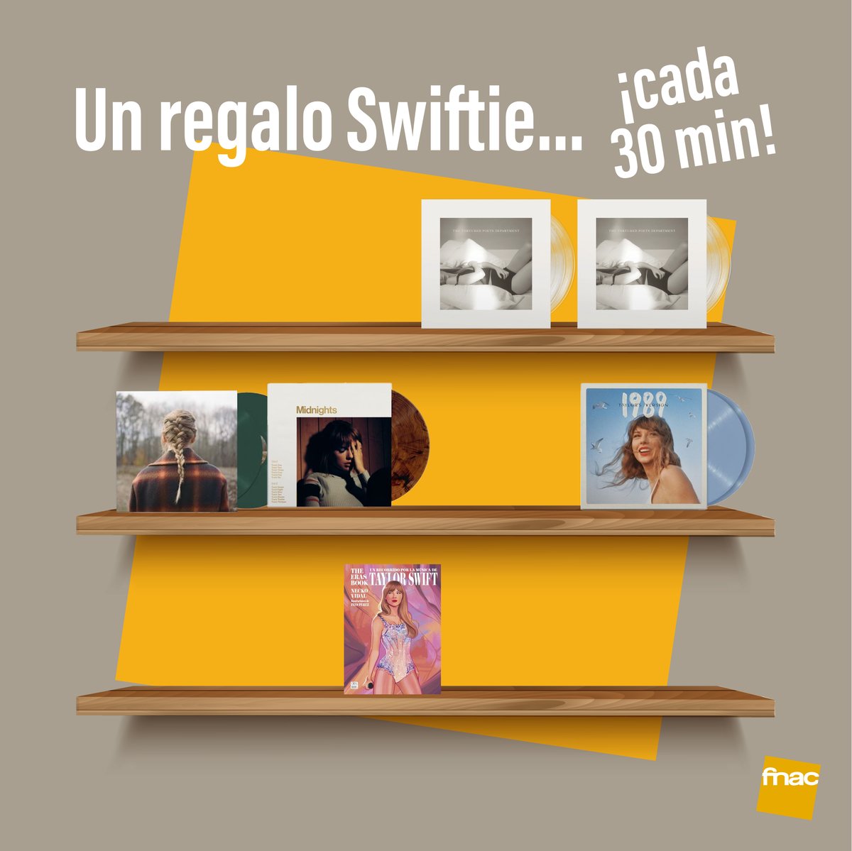 Fnac_ESP's tweet image. 🤍 SORTEO 🤍

Nuestra estantería ya medio vacía y la tuya a punto de llenarse con Taylor Swift.

Para participar:
✅ Síguenos en @Fnac_ESP
✅ RT + Fav
✅ Menciona a un amigui
✅ Dinos qué disco o libro quieres con #FnacSwiftie

BBLL epr.ms/4cUMojr
