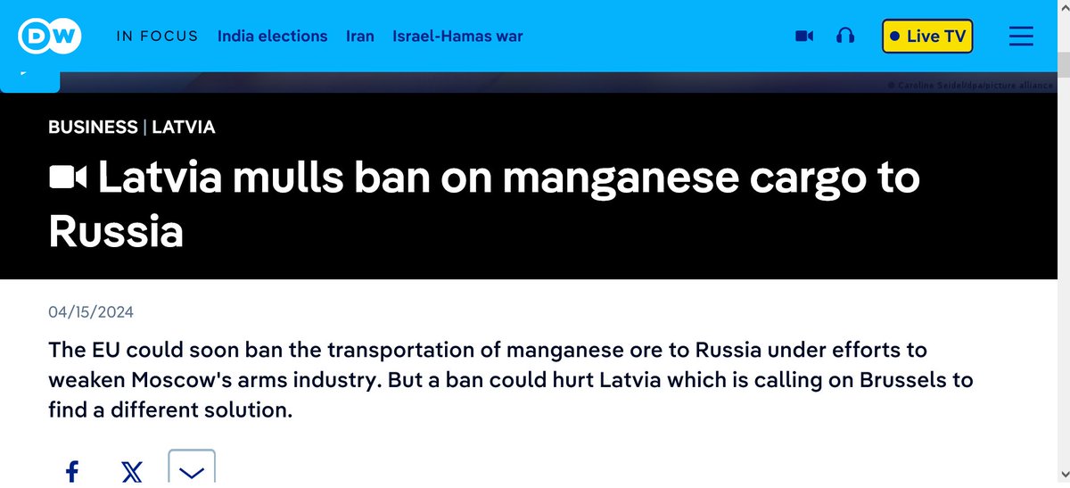 nesapratu...tad 🇱🇻izrādās lūgusi ES nevis sankcionēt Mangāna tranzītu un pārdošanu, bet pameklēt citus risinājumus lai atstātu visu kā ir ????!!!! Siliņa ?!