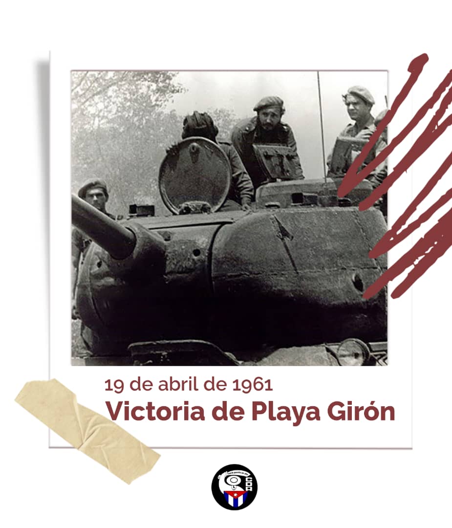 Buenos días cederistas 🌅 🇨🇺 La victoria del pueblo cubano en Playa Girón, el 19 de abril de 1961, se inscribe como uno de los hechos más gloriosos de la historia. #CDRCuba