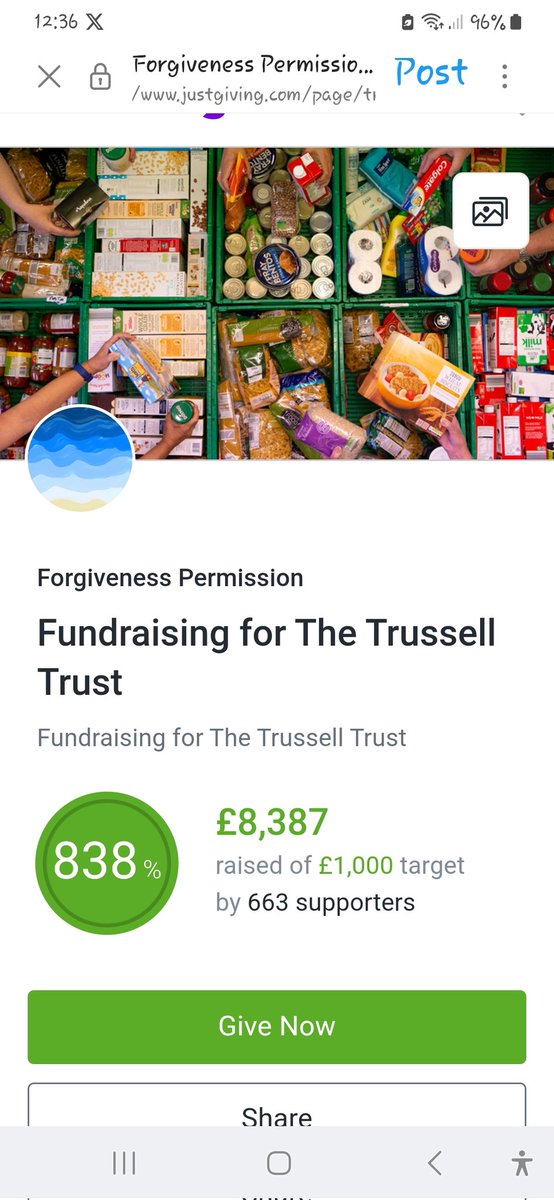I've just donated to this wonderful cause.

It's raised nearly £8.5k already. 👍👏

@TrussellTrust 
@KensingtonRoyal 
#SupportCharity