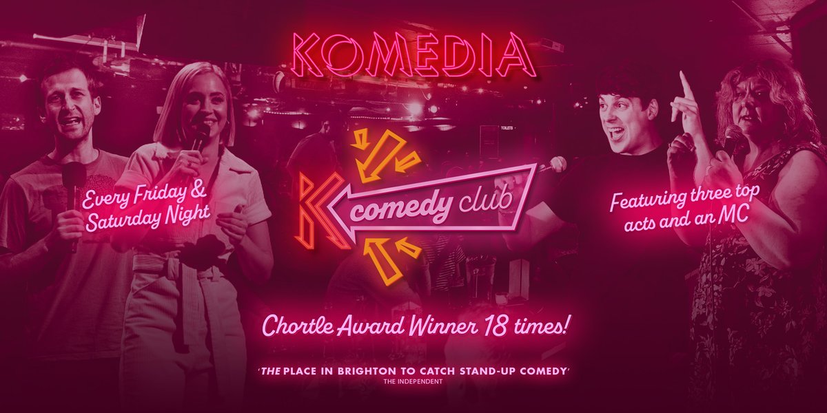 TONIGHT! 8PM! Head down to Komedia #brighton to see your 'comedy crew' for some top laughs, featuring: MC Matt Richardson, Lily Phillips, Maureen Younger and Radu Isac😄 There's still time to book tickets! Start your weekend right, click here: tinyurl.com/komedia-comedy…