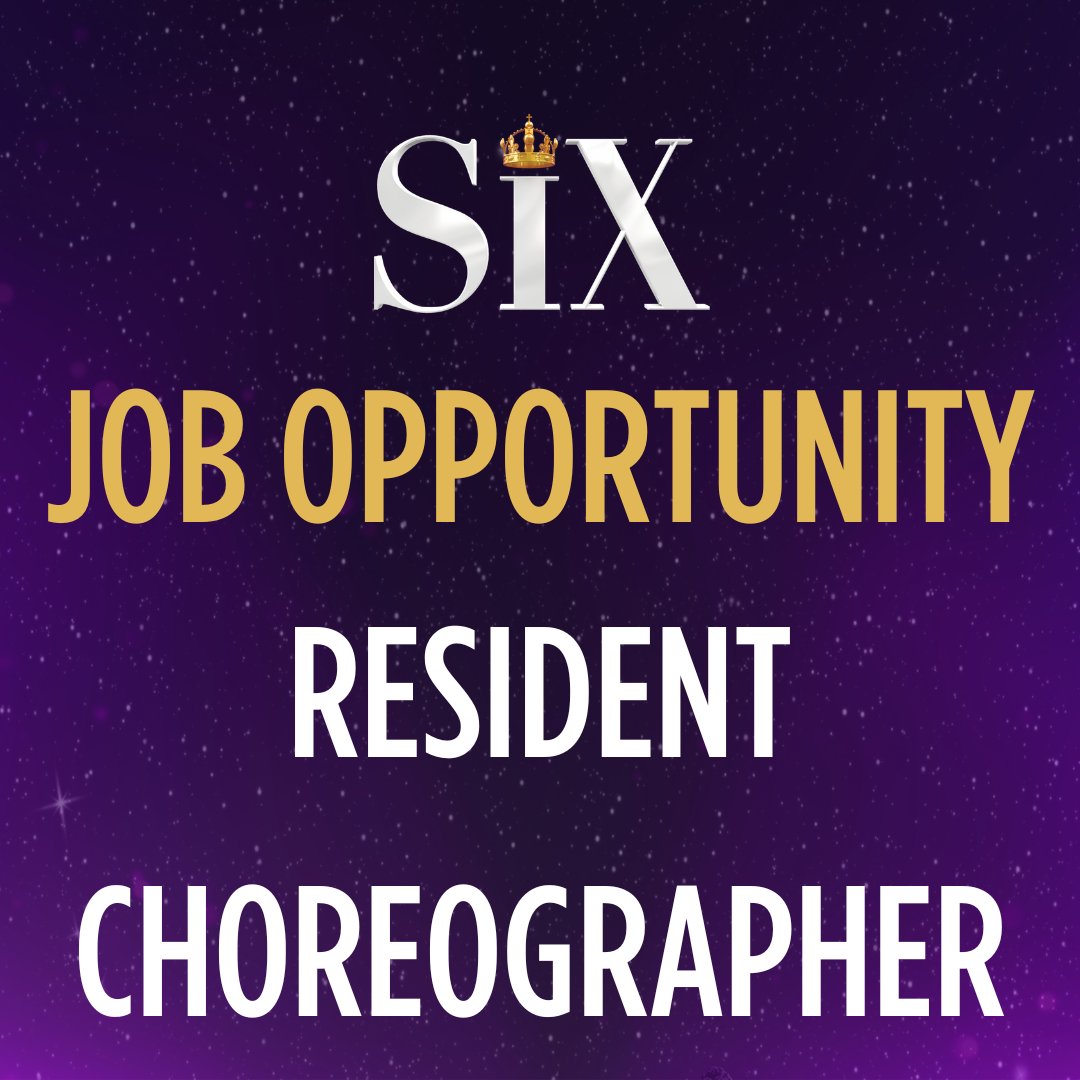 SIX the Musical is looking for a Resident Choreographer to join their UK and international tour. For more information and to apply, visit kennywax.com/opportunities

#theatrejobs #choreographer #choreographerjobs #sixthemusical #uktour