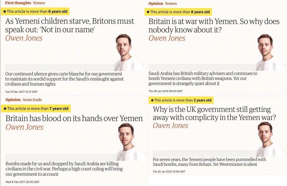 No other British newspaper columnist has written more about the war in Yemen. I've even filmed a documentary about in a Yemeni refugee camp: theguardian.com/world/video/20… For you, Yemeni suffering only matters to diminish the value of Palestinian life.