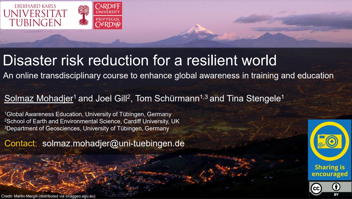 #EGU24 - Did you miss our EOS2.1 presentation this morning? You can still check out our online course and share your feedback: open.edu/openlearncreat… #DRR #Risk