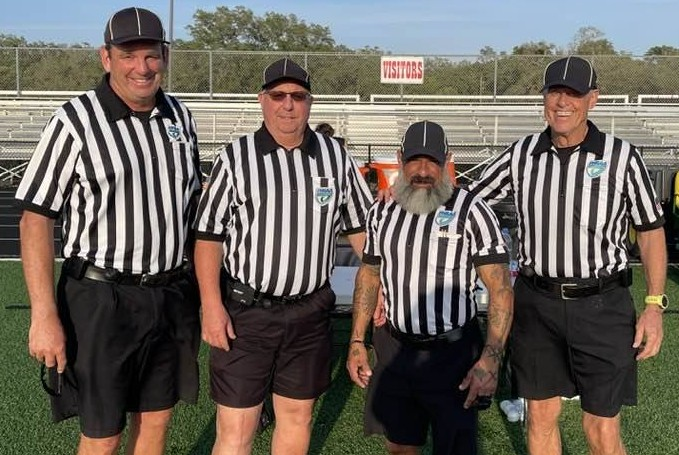 Our crew from last night's @FHSAA Class 1A District 11 Final between @CMHSLacrosse and @Outofdoor. @FloridaLX @tampalaxreport @USA_Lacrosse @NFHS_Org #PlayOn #GrowTheGame #BehindTheStripes