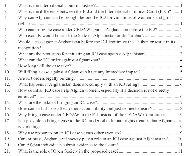 Curious about an International Court of Justice case for the rights of women and girls in Afghanistan? We have answers to 21 frequently asked questions. Give it a gander: justiceinitiative.org/publications/q…