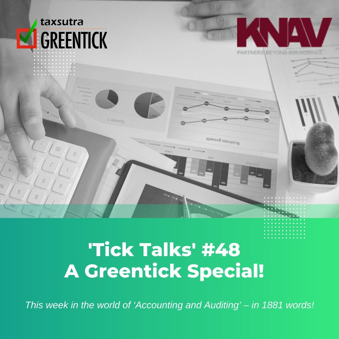 Tick Talks #48: NFRA Imposes Monstrous Penalty on RCL Joint-auditor, CARO Reporting, EAC Opinion, PE in Acctg Firms, & More!

Read the newsletter here >>  buff.ly/3Q8nx1N

#NFRA #AuditPenalty #CAROReporting #EACOpinion #AccountingFirms #RegulatoryUpdate #AuditCompliance