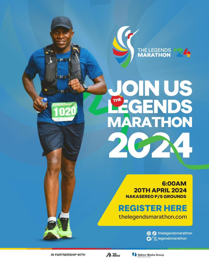 The #TheLegendsMarathon2024 will be happening tomorrow register thelegendsmarathon.com to be part of the run 🏃🏻‍♂️